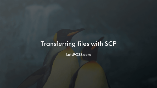 Transferring files with SCP